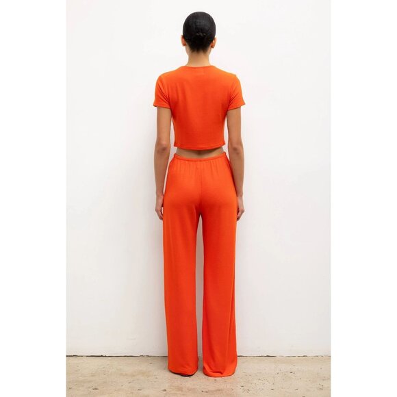 LESET Lauren Pocket Pants in Poppy X-Small New Womens Lounge Trousers - Picture 12 of 14